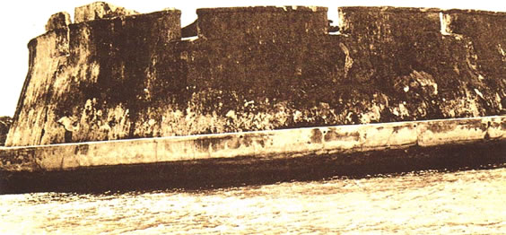 the main bastion on Male, Maldives, facing the northern harbour area