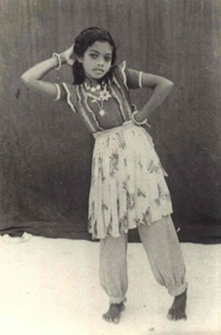 Gaage Naima as a young dancer