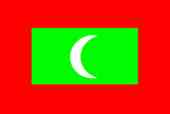 Flag of the Maldives 1965 onwards